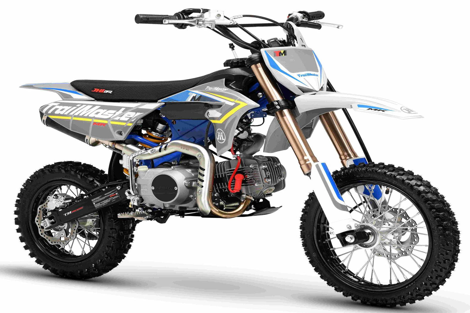 TrailMaster MK125E Pro Series Dirt Bike, BOSCH EFI, 4-Speed, Electric Start, Dual Disc Brakes, (14/12) Wheels