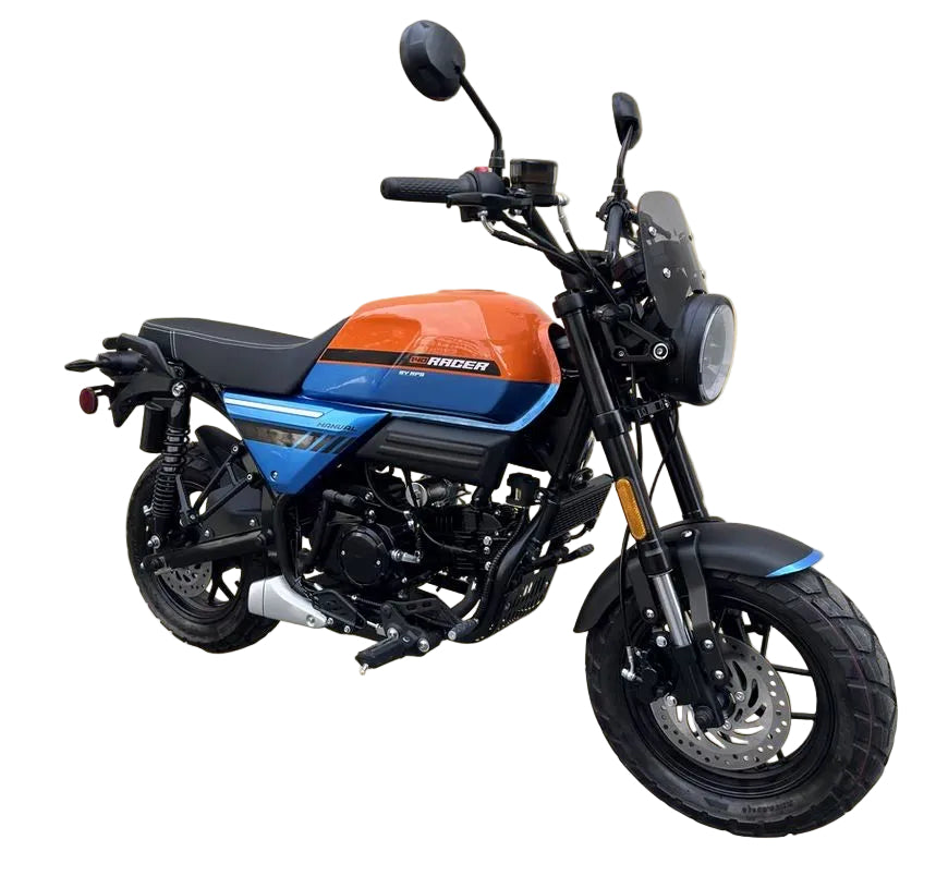 Racer 140cc Street Motorcycle, 4-speed Manual, Electric Start, Digital Speedometer, LED Headlight